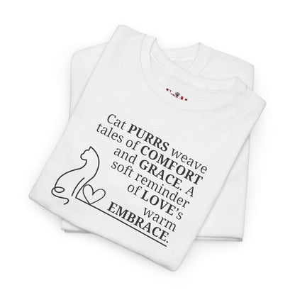 Cat Purrs Unisex Heavy Cotton Tee