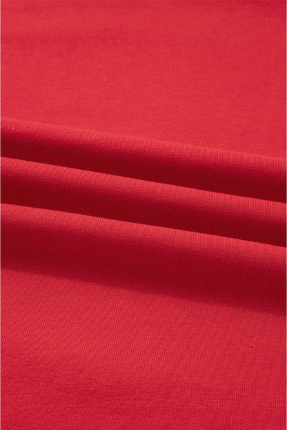 Christmas Tree Plaid Patchwork Drop Shoulder Sweatshirt