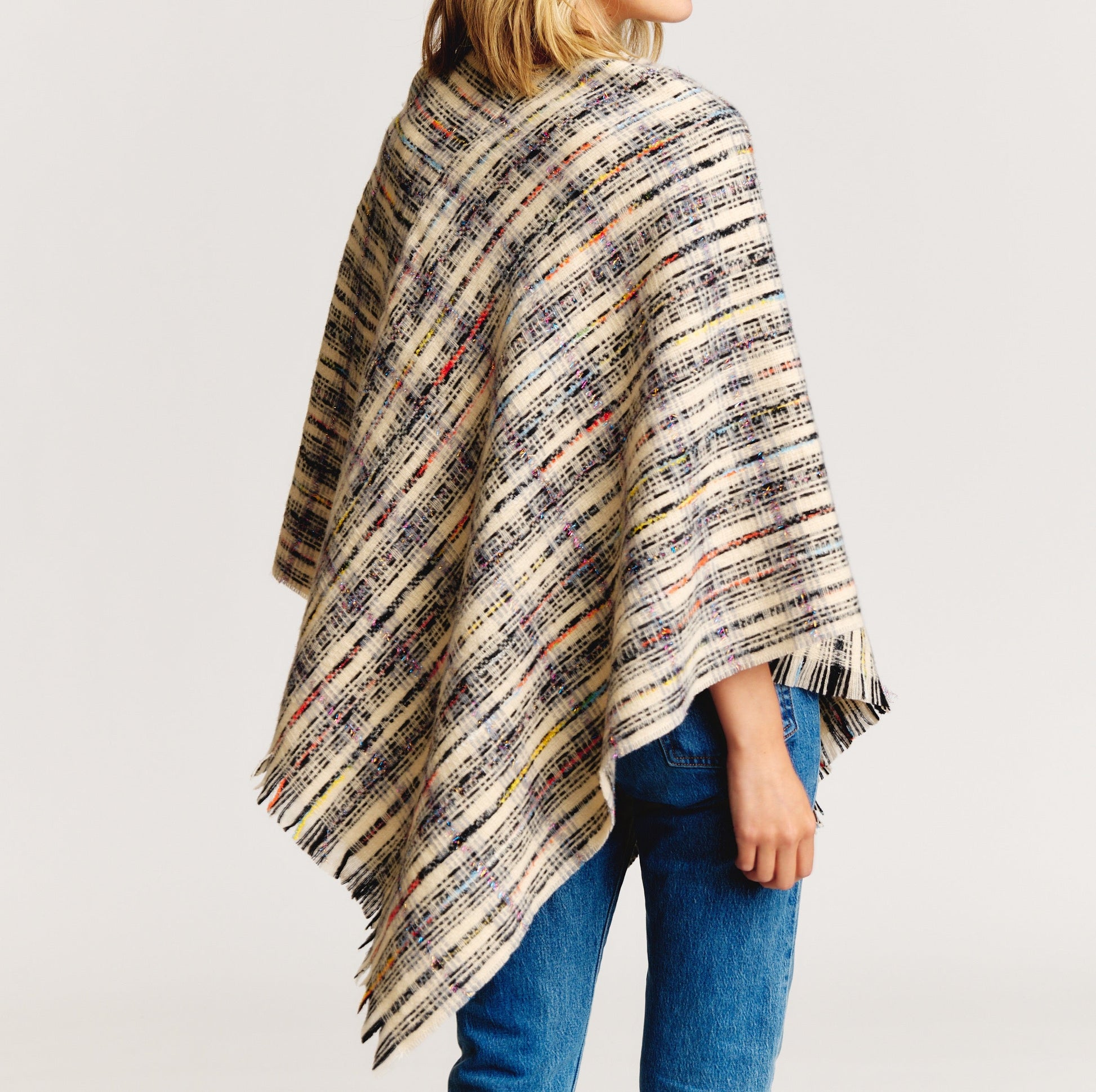 Tweed Please Luxe Poncho Ellisonyoung.com