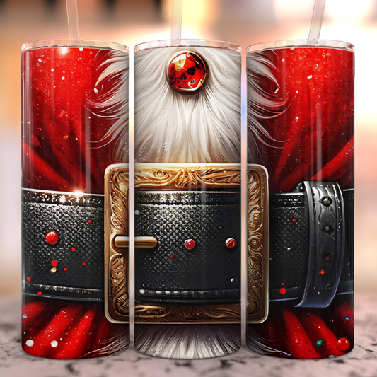 Santa's Belt 20oz Stainless Steel Tumbler