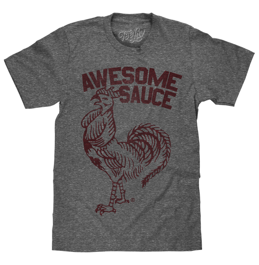 Sriracha Awesome Sauce T-Shirt - Gray