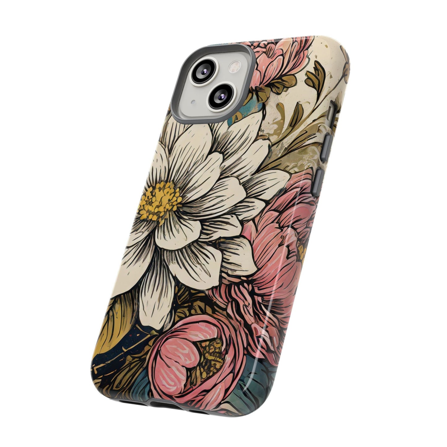 Beautiful White Floral Tough Case