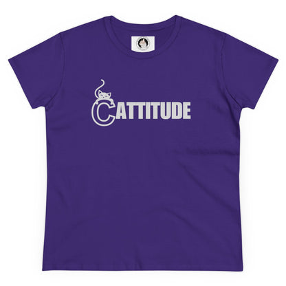 Cattitude Women's Midweight Cotton Tee