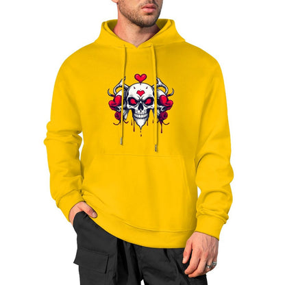 Munsieur Bleeding Royalty: Skull Hoodie for Men