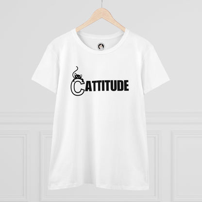 Cattitude Women's Midweight Cotton Tee