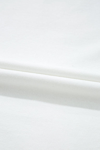 Lace Insert Long Sleeve Drop Shoulder Tee