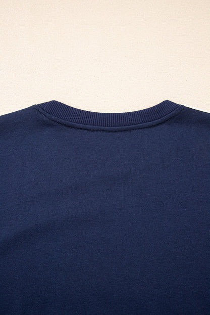 Varsity Stripe Crewneck Pullover and Sweatpants Set