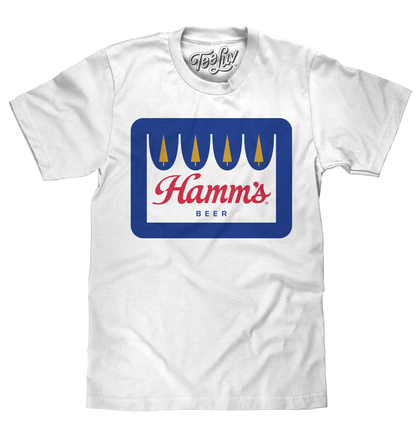 Hamm's Crown Color Logo T-Shirt - White