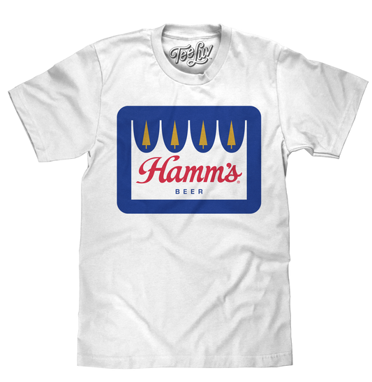 Hamm's Crown Color Logo T-Shirt - White
