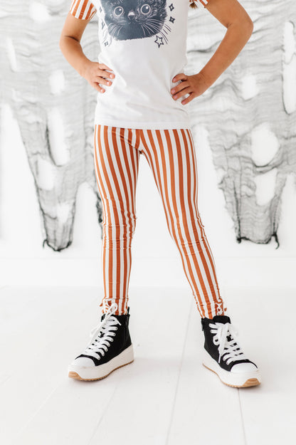Rust Striped | (SLIM) LEGGING