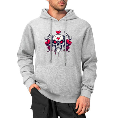 Munsieur Bleeding Royalty: Skull Hoodie for Men