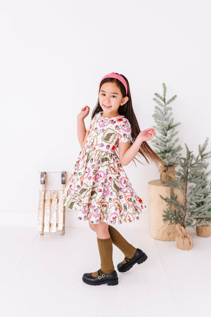 Framed Grinch | Collard Twirl Dress