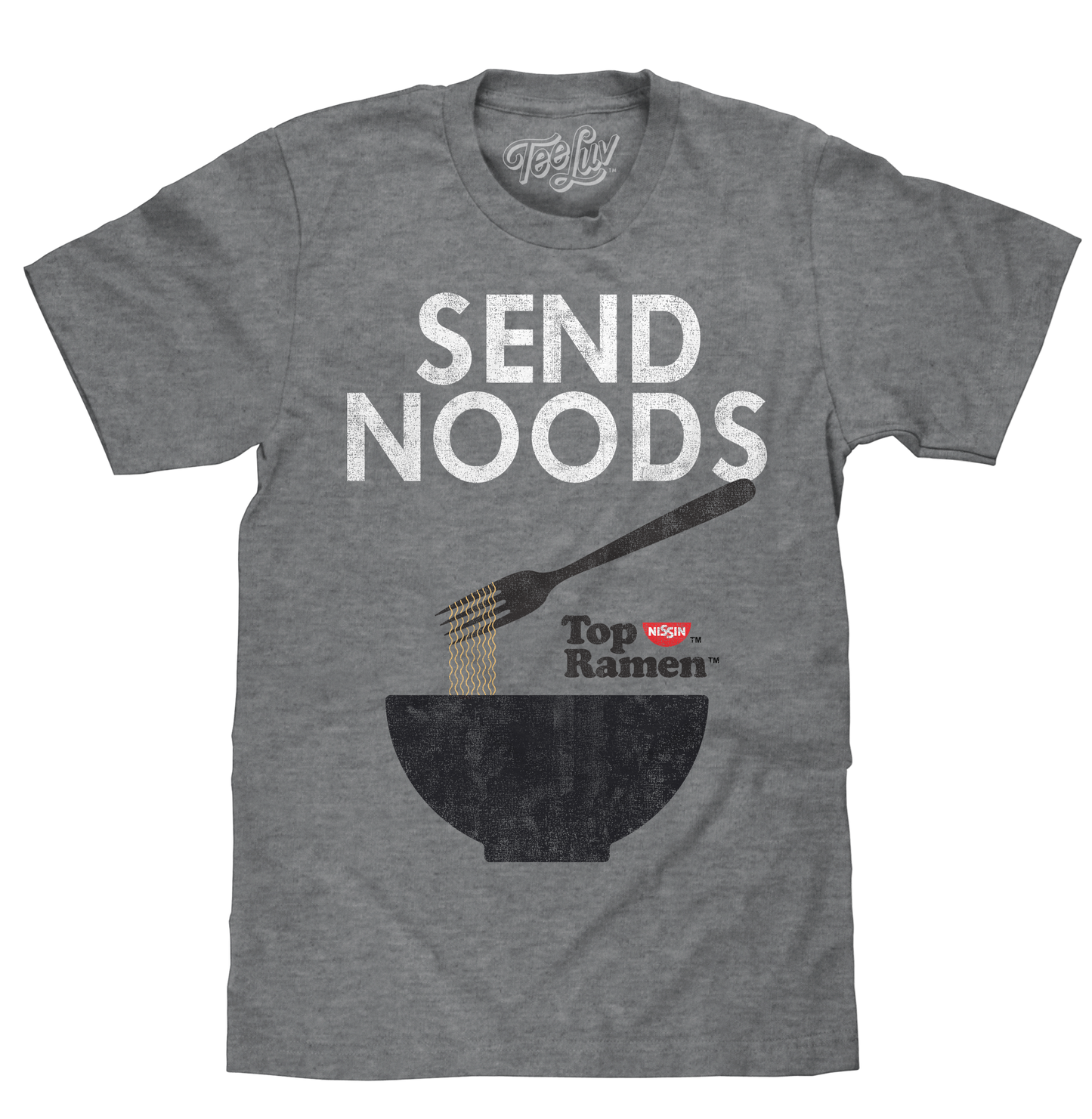 Top Ramen Send Noods T-Shirt - Gray