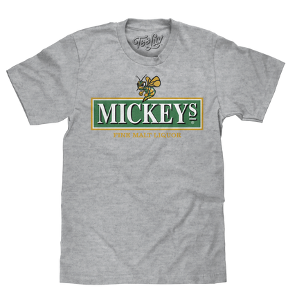 Mickey's Malt Liquor Beer T-Shirt - Athletic Heather Gray