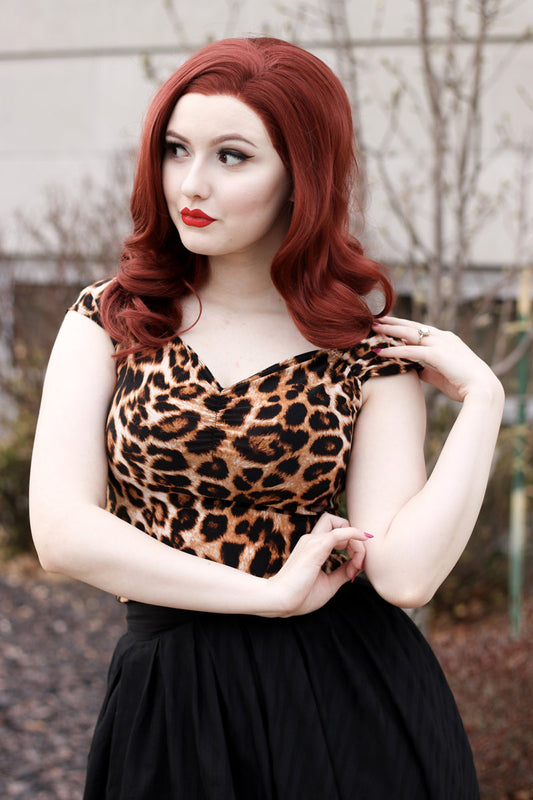 Isabel Top in Leopard Aaria Tees
