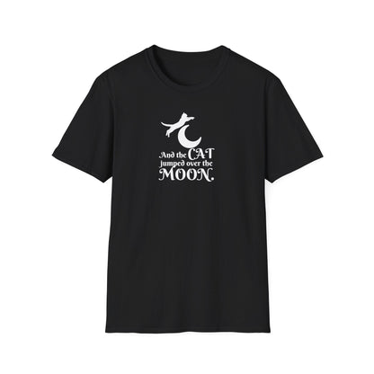 Cat Jumped Over the Moon Unisex Softstyle T-Shirt