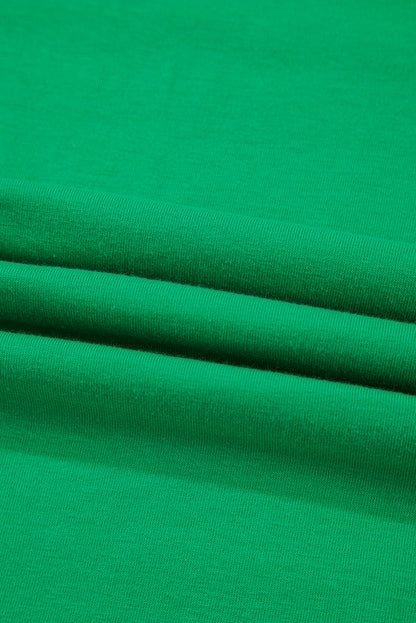 Solid Short Sleeve Crew Neck Tee