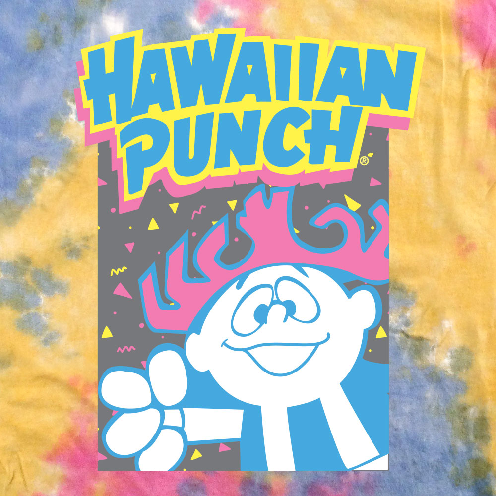 Retro Hawaiian Punch Tie Dye T-Shirt - Sherbert Tie Dye