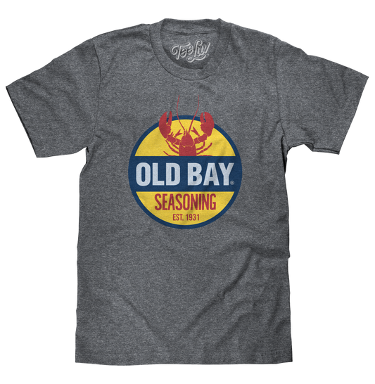 Old Bay Seasoning Lobster Logo T-Shirt - Gray