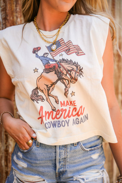 MAKE AMERICA COWBOY AGAIN TANK