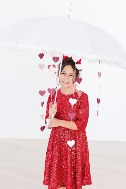 SALE Red Sequin Dress