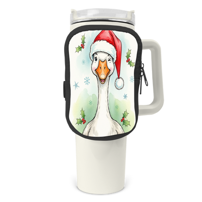 Holly Jolly Goose Pouch/Bag For 40oz Tumbler