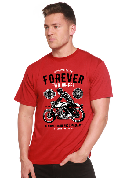 Forever Two Wheel Men's Bamboo Viscose/Organic Cotton Short Sleeve Graphic T-Shirt