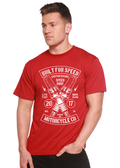 Built For Speed Men's Bamboo Viscose/Organic Cotton Short Sleeve Graphic T-Shirt