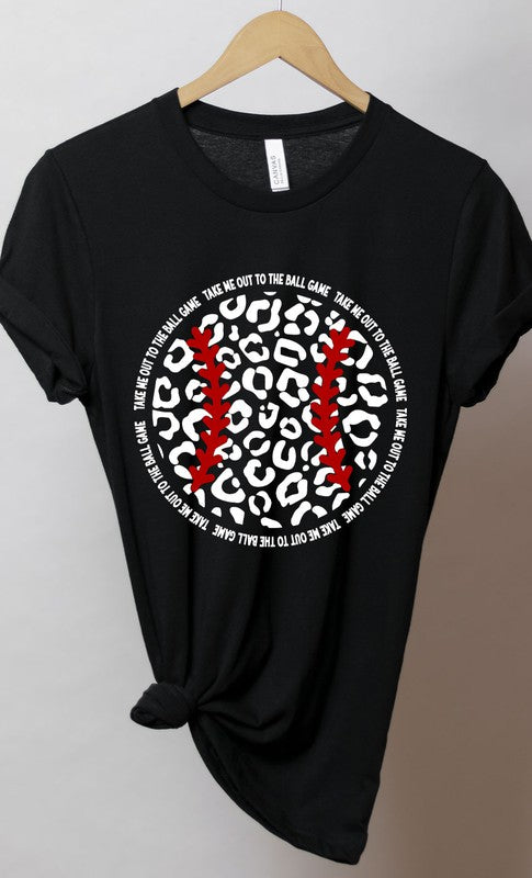 Leopard Baseball Graphic Tee - Aaria Tees