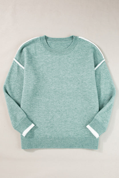 Mackenzie Edge Crewneck Sweater Threaded Pear