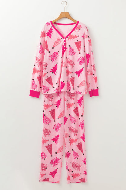 Christmas Tree Pullover and Pants Lounge Set
