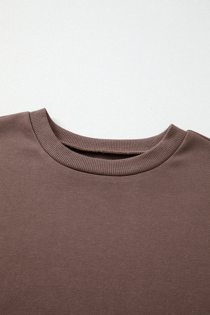 Colorblock Drop Shoulder Pullover Sweatshirt