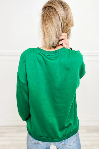 Sea Green Plaid MERRY Christmas Vacation Sweatshirt