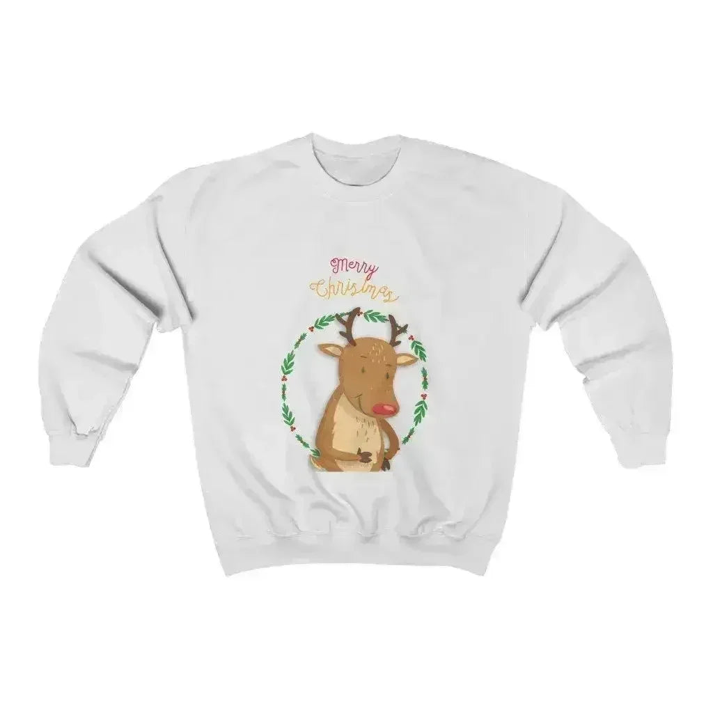 Reindeer Christmas Sweatshirt - Cozy Holiday Sweater | Femstylo