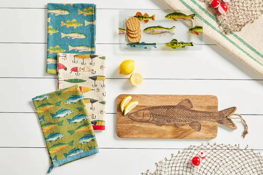 Fish Patterned Towel in Assorted Colors
