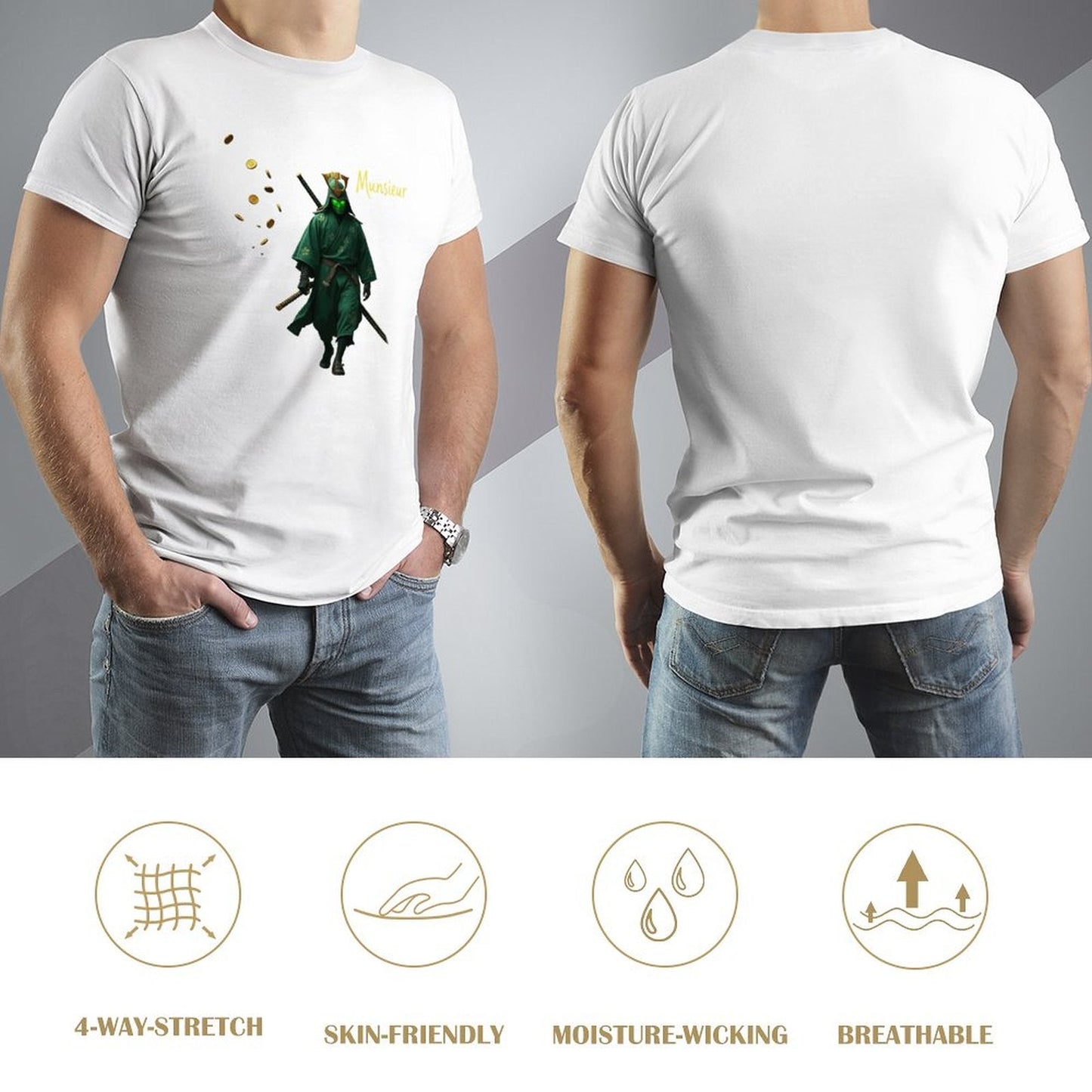 Munsieur St. Patrick's Day Collection for Men – Emerald Green Celtic Warrior Tee