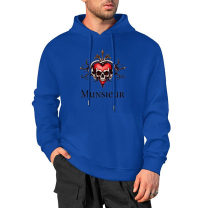 Munsieur Deadly Love: Skull Hoodie for Men