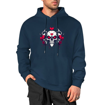 Munsieur Bleeding Royalty: Skull Hoodie for Men