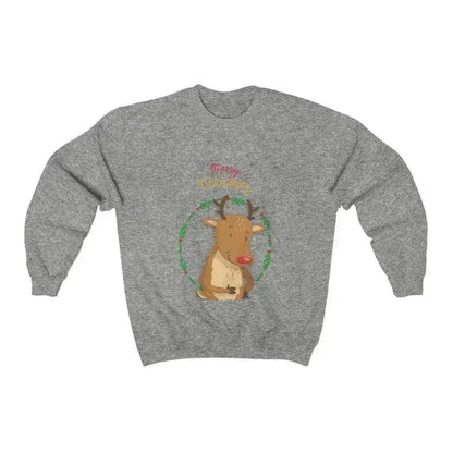 Reindeer Christmas Sweatshirt - Cozy Holiday Sweater | Femstylo