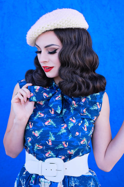 Festive Fox Bow Top