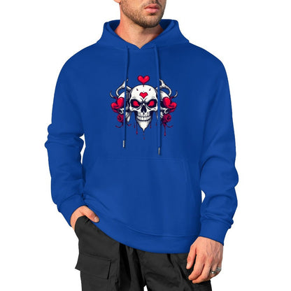 Munsieur Bleeding Royalty: Skull Hoodie for Men
