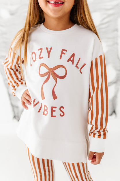 Cozy Fall Vibes | SIDE-SPLIT SWEATSHIRT