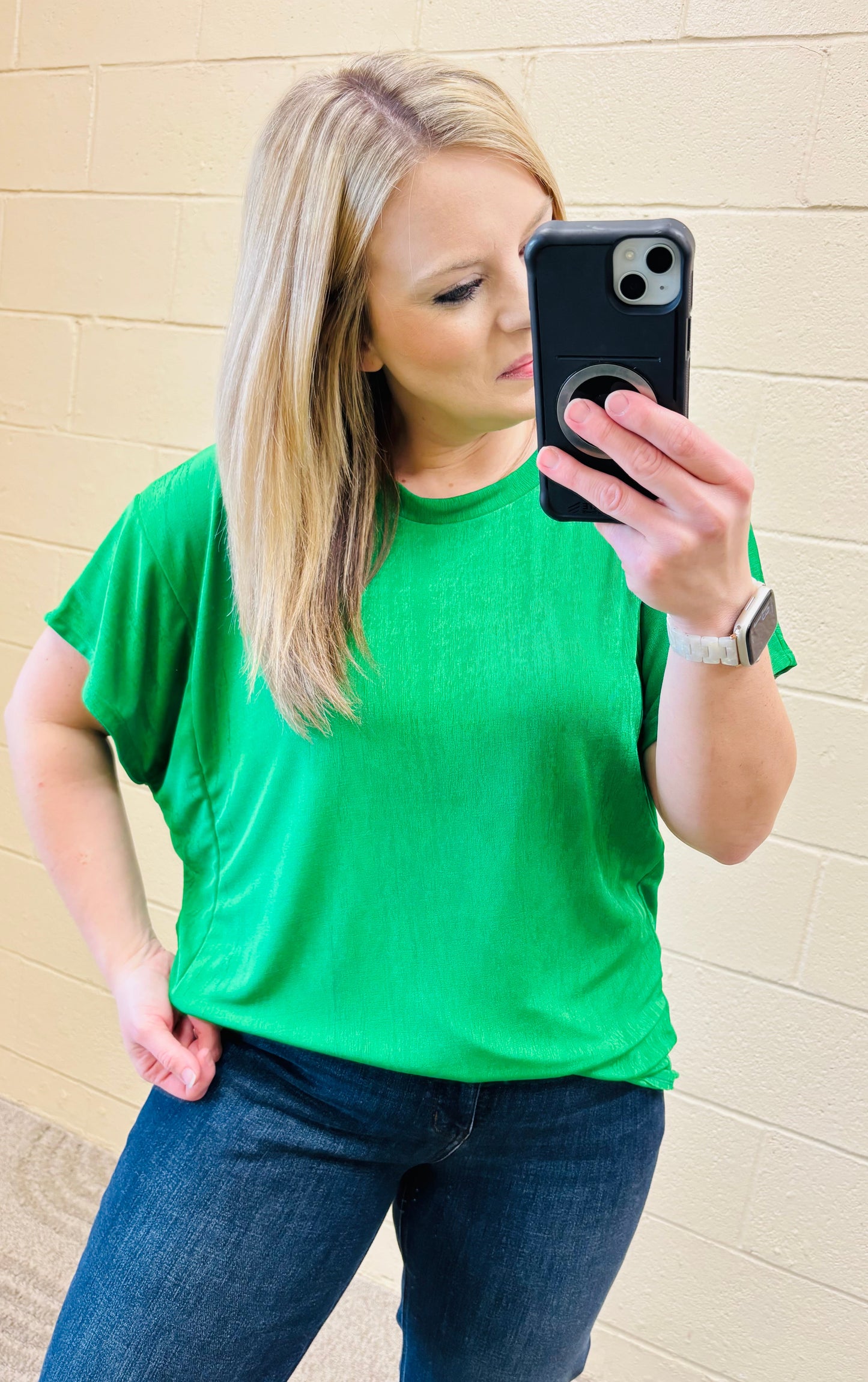 Kelly Green So In Love Blouse