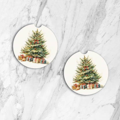 Classic Christmas Tree Car Coaster