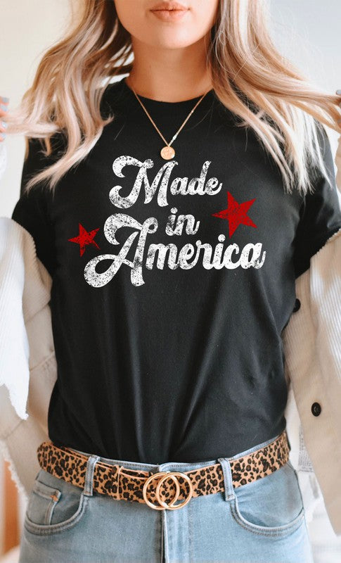 Vintage Made in America Graphic Tee PLUS - Aaria Tees