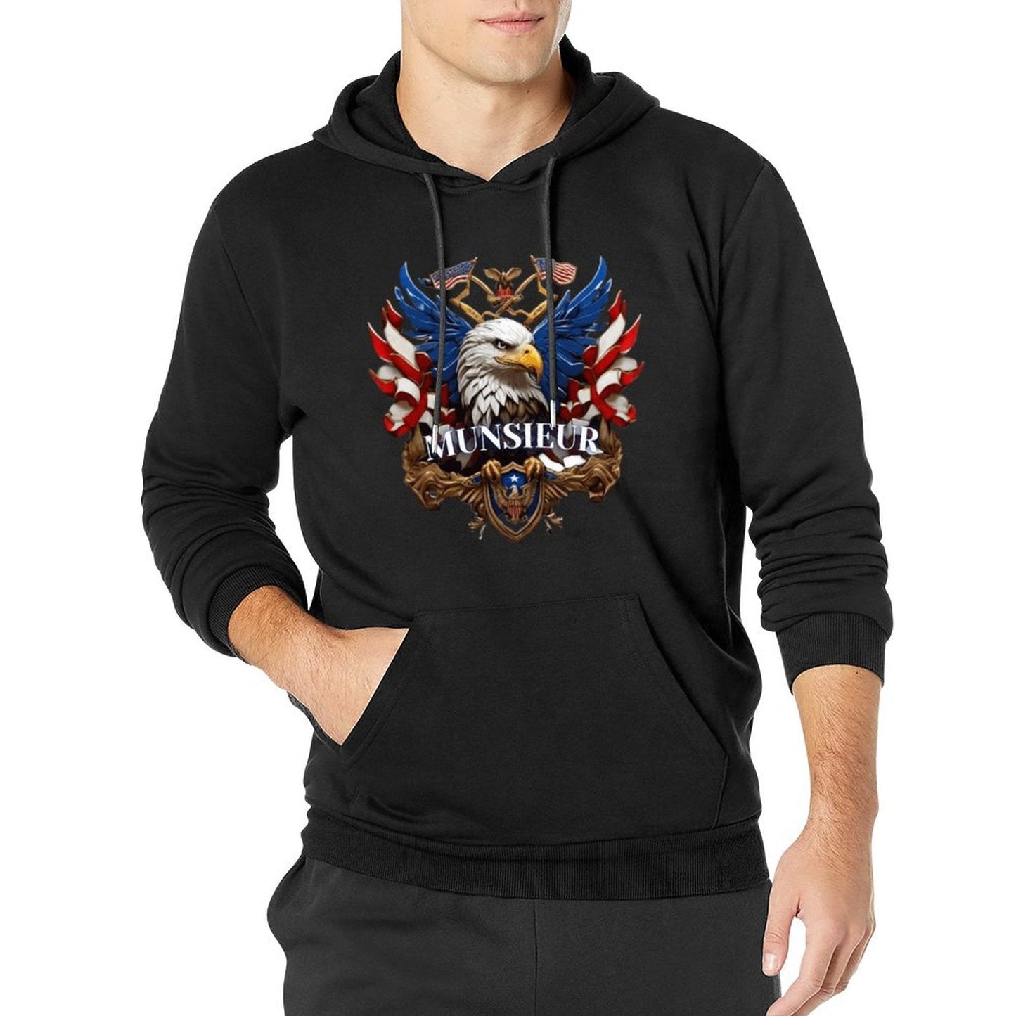 Munsieur Men's Hoodie "American Pride" Independence Day Collection
