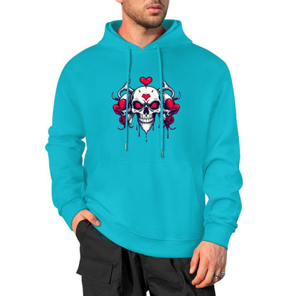 Munsieur Bleeding Royalty: Skull Hoodie for Men