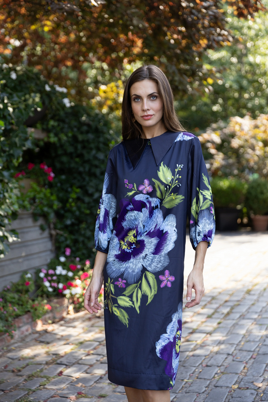 Cotton Floral Dress - Aaria Tees