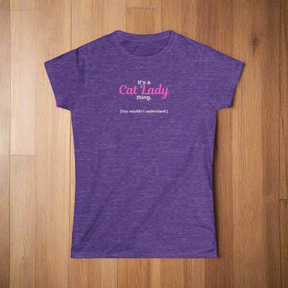 Cat Lady Thing Women's Softstyle Tee