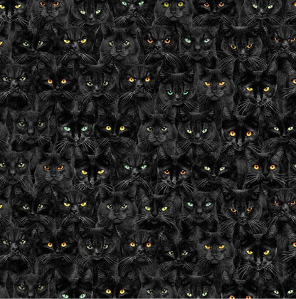 Black Cats Vintage Dress - XS only, 1 left!